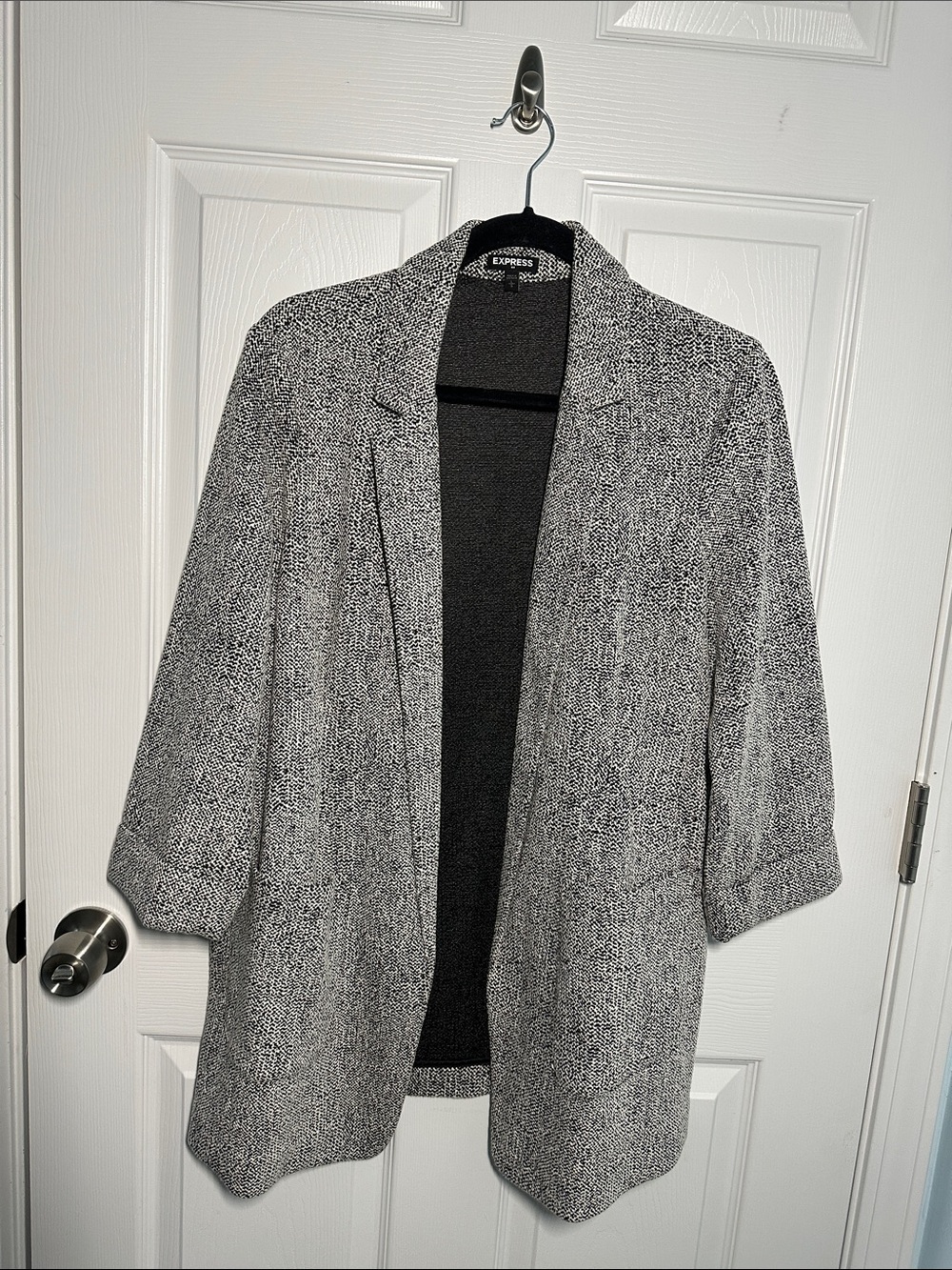 Express Stretch Marled Boyfriend Blazer-NWT